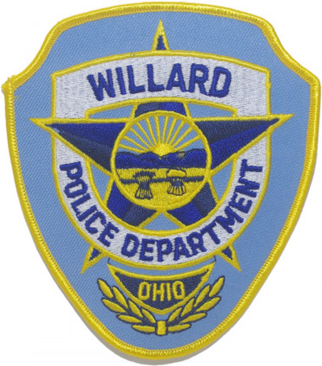 Willard Police Department Ohio geborduurde patch embleem | Opnaai